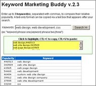 Keyword Marketing Buddy screenshot